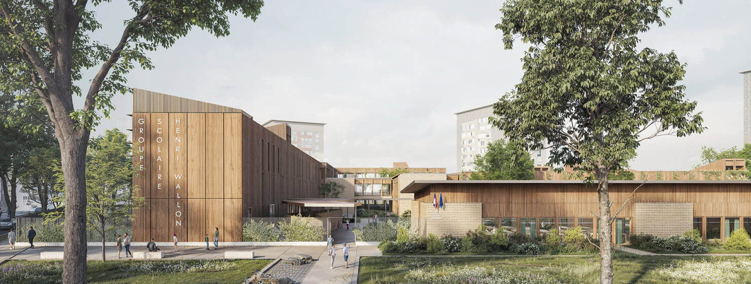 Photo de Réhabilitation et extension du groupe scolaire Henri Wallon